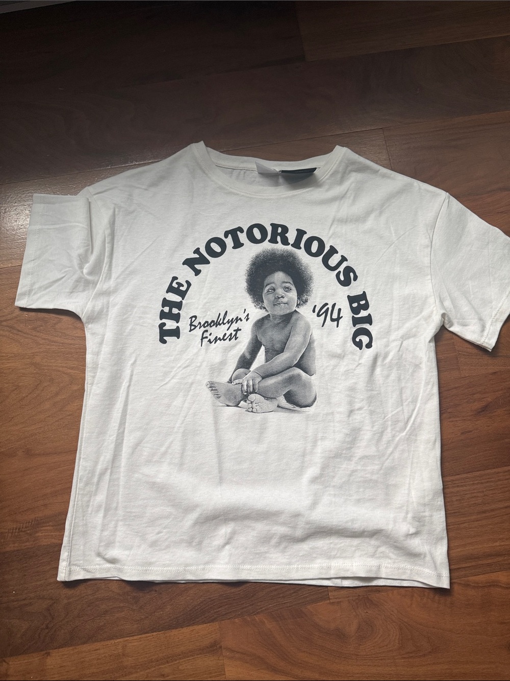 ZARA x The Notorious B.I.G. Graphic Tee - Cream/Black